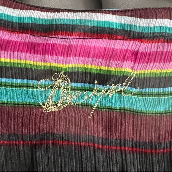 Desigual Sheer Black with Multi Pattern, Multi Colored Abstract Designs - Picture 7 of 7